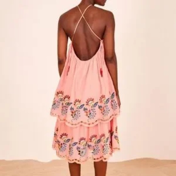 Farm Rio Richelieu Crossed Front Midi Dress - Picture 3 of 4